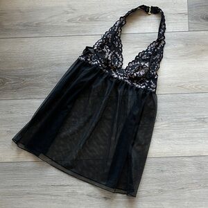 👗 Victoria’s Secret Babydoll Lace Lingerie Black XS